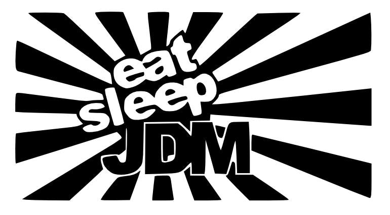 Eat Sleep JDM (Rising Sun) #1 Decal