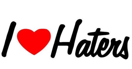 I Love (Heart) Haters #1 Decal