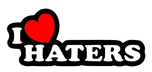 I Love (Heart) Haters #2 Decal