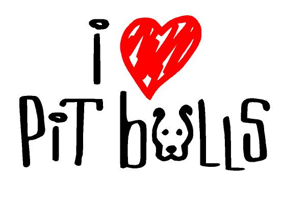 I Love (Heart) Pitbulls #1 Decal