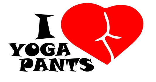 I Love (Heart) Yoga Pants #1 Decal