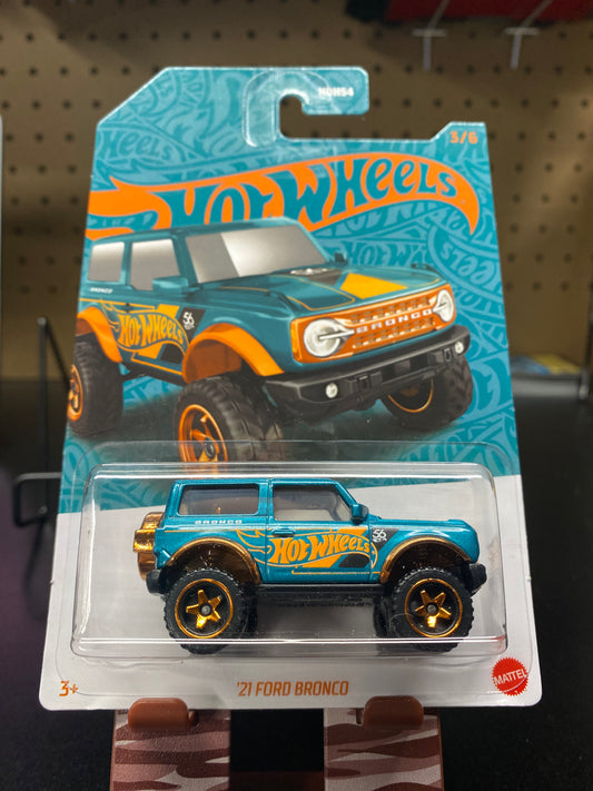 '21 Ford Bronco Hot Wheels 56th Anniversary Pearl and Chrome 2024 Mix 1