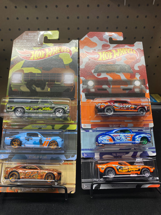 2015 Camouflage Series Hot Wheels (Full Set) - Walmart Exclusive