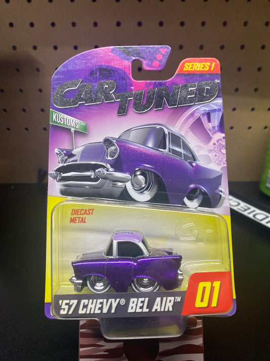 Car Tuned  Series 1 WALGREENS Exclusive  1957 Chevy Bel Air #1 MGA Purple HOT