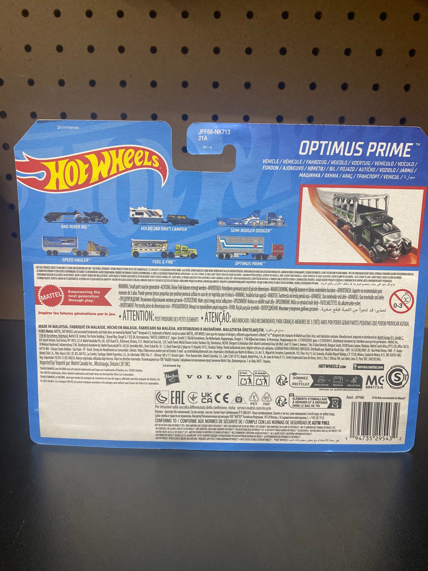 2024 Hot Wheels Track Fleet - Transformers Optimus Prime - NEW Scale 1:64 Mattel