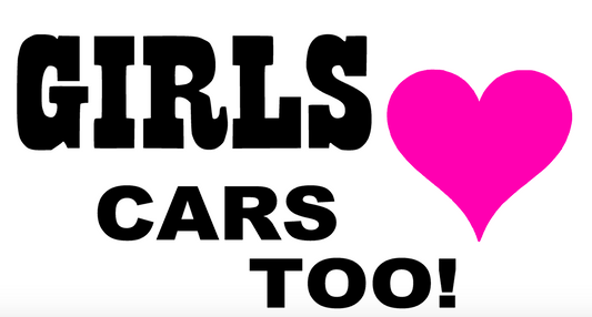 Girls Love (Heart) Cars Too! #2 Decal